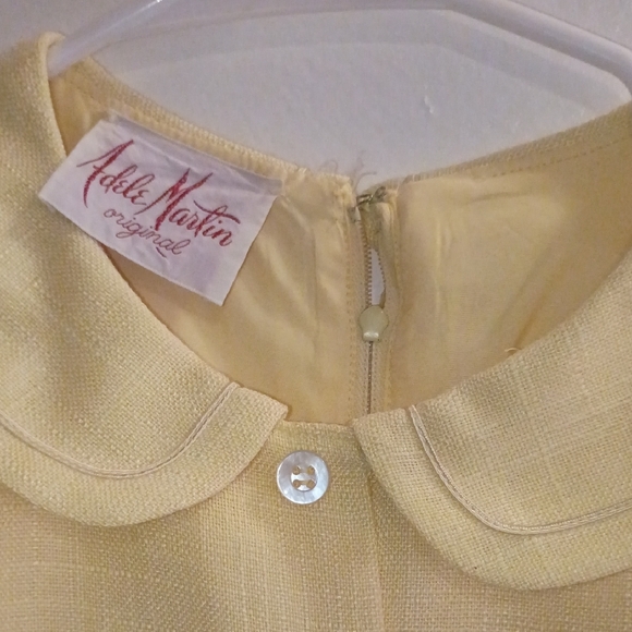 Adele Martin Vintage  Original Cream Sleeveless Dress - Picture 2 of 12